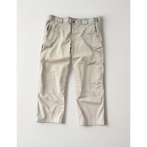 5.11 Tactical Stryke Pants Mens 40x32 Khaki Tan Flex-Tac Ripstop Cargo 74369